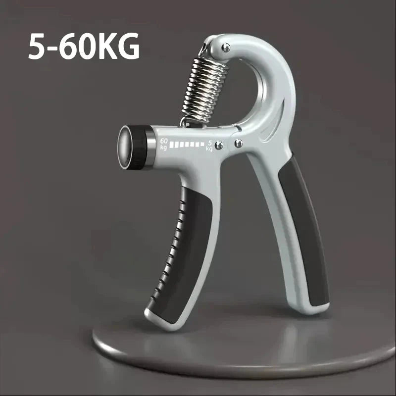 Fortalecedor de manos ajustable 5-60 kg color gris