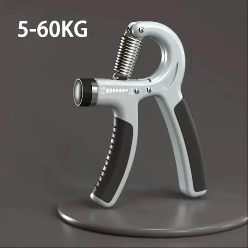 Fortalecedor de manos ajustable 5-60 kg color gris