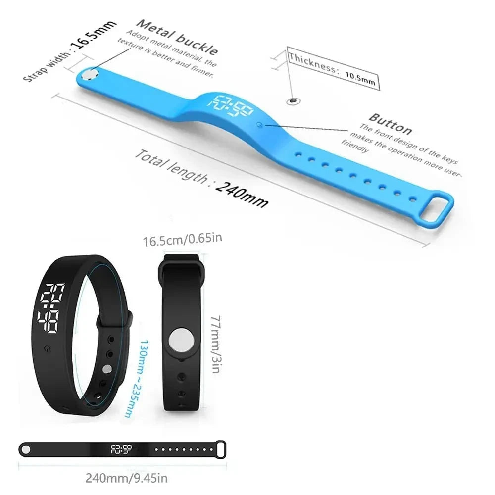 Pulsera Deportiva Anti-Calor con Alarma Vibratoria y Monitor de Temperatura